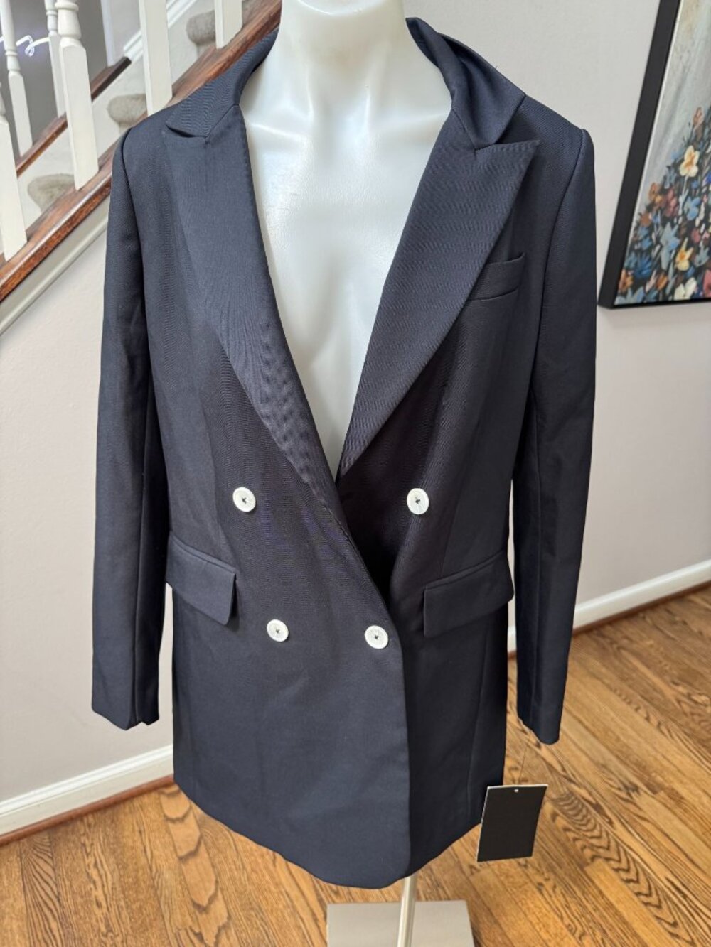 NWT TUCKERNUCK Midnight Navy Beckham Blazer Dress Size Medium - Picture 2 of 4